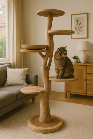 Houten krabpaal kopen TropiCasa-s-Houten-Krabpaal-Het-Verschil-voor-Jouw-Kat-en-Interieur TropiCasa.nl