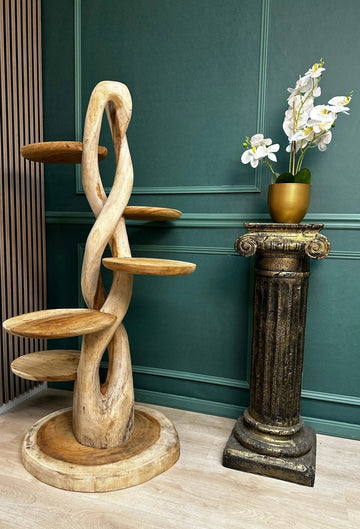 Suar Houten Gedraaide Krabpaal | 155cm Hoog | Handgemaakt - TropiCasa.nl