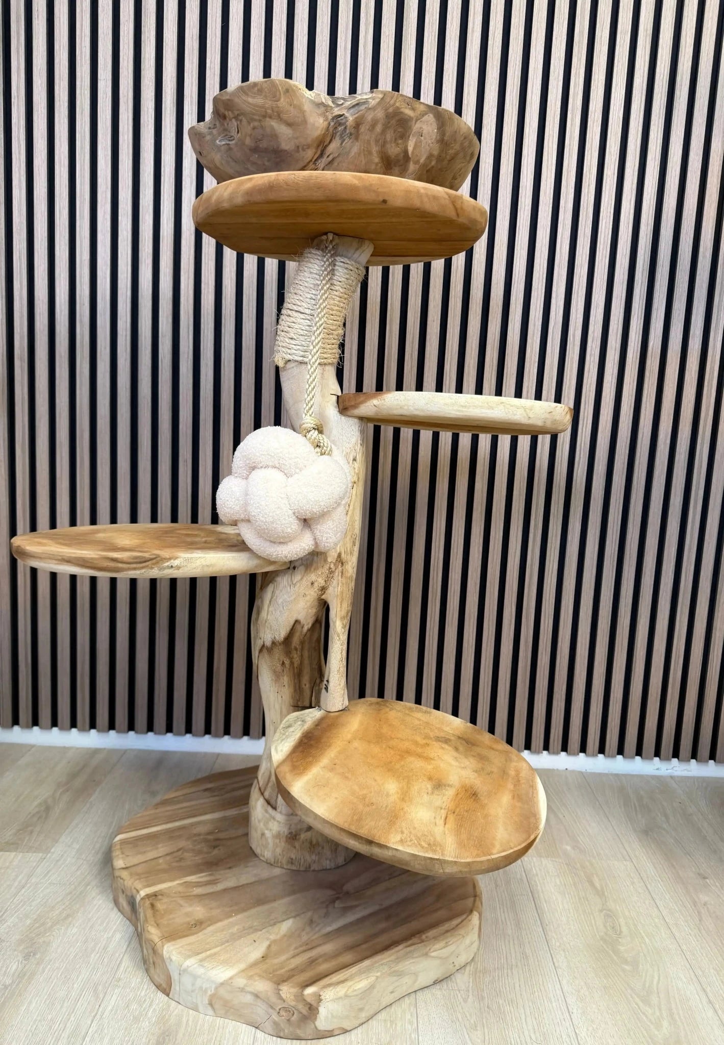 Suar Houten Krabpaal | 102cm Hoog | Handgemaakt - TropiCasa.nl